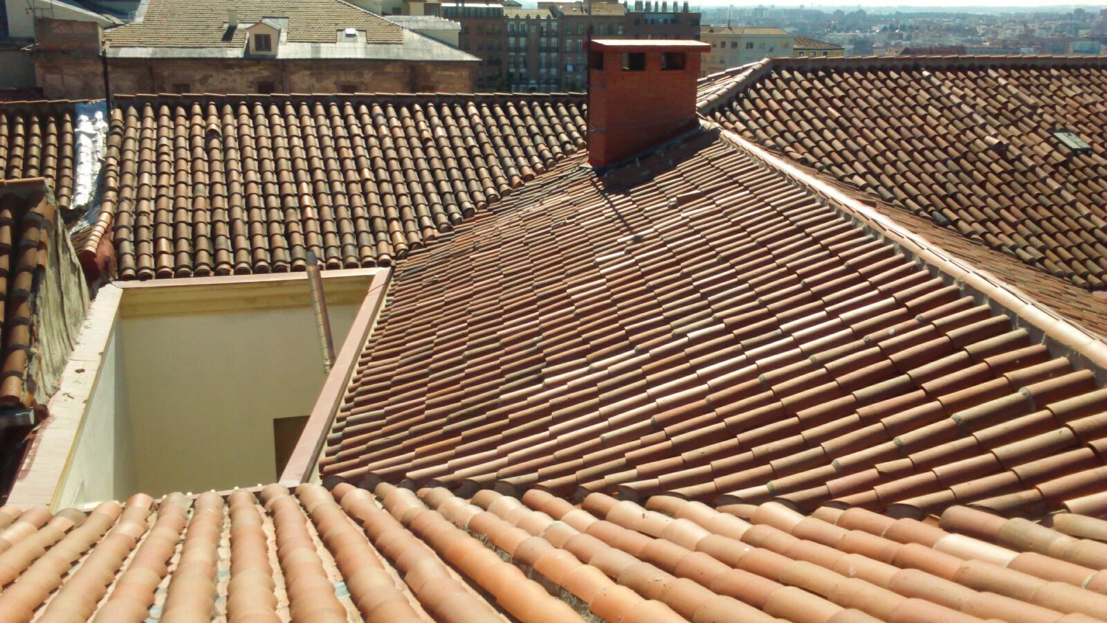 Tejados y azoteas - Rehabilitación integral de edificios en Madrid